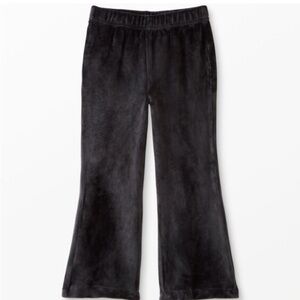 Hanna Andersson Black Velour Flare Pants